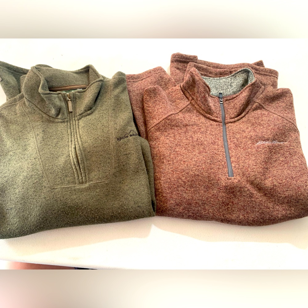 2 men’s long sleeve Shirt Eddie Bauer sweatshirts
